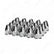 1-1/2" x 2-3/4" Chrome Plastic Slotted Bullet Nut Covers - Push-On