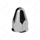 1-1/2" x 2-3/4" Chrome Plastic Slotted Bullet Nut Covers - Push-On