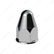1-1/2" x 2-3/4" Chrome Plastic Slotted Bullet Nut Covers - Push-On