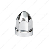 33mm x 2-3/4" Chrome Plastic Bullet Nut Covers With Flange - Push-On