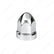 33mm x 2-3/4" Chrome Plastic Bullet Nut Covers With Flange - Push-On