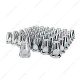 33mm x 2-3/4" Chrome Plastic Original Nut Covers - Thread-On