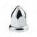 33mm X 2-3/8" Chrome Plastic Bullet Nut Covers With Flange - Push-On