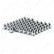 33mm X 2-3/8" Chrome Plastic Bullet Nut Covers With Flange - Push-On