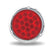 4″ Red Stop, Turn & Tail Round Flange Mount LED Light – 19 Diodes