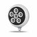 5″ Legacy Series Chrome/Black LED Work Lamp with Sleek Housing – Spot Beam | 2000 Lumens