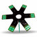8″ Green Auxiliary Star LED Light for 15″ Donaldson/Vortox Air Cleaners – 24 Diodes